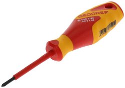 Wkrętak krzyżowy PZ 0 Gedore VDE 2160 PZ 0 1612166 DIN ISO 8764