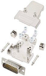 Zestaw listew męskich D-Sub encitech TRI-M-15-HDP26-W-K 6355-8058-02, rzędy: 3, styki: 26, 180 °, 1 szt.