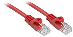 Kabel LAN LINDY 48185, 1 szt., RJ45, CAT 6, U/UTP, 5.00 m, czerwony
