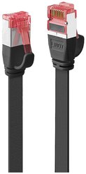 Kabel LAN LINDY 47570, 1 szt., RJ45, CAT 6, U/FTP, 0.30 m, czarny