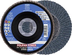 Tarcza lamelkowa PFERD Z Sg Power Steelox 67686115 Średnica 115 mm 10 szt.