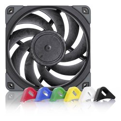 Noctua NF-A12X25 PWM chromax.black.swap Wentylator do obudowy PC czarny (S x W x G) 120 x 25 x 120 mm