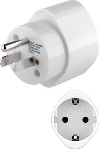 Przejściówka, adapter podróżny Goobay 45355, USA złącze 3-pin z uziemieniem, biały