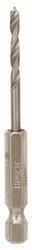 Wiertła spiralne do drewna z chwytem sześciokątnym 1/4'', 3 x 33 x 74 mm Wiertło spiralne do drewna Bosch Accessories 2608595519 1 szt.