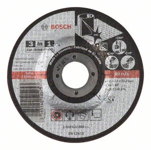 Tarcza tnąca wygięta Bosch Accessories  2608602388 115 mm 1 szt.