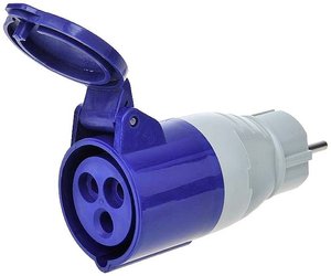 Złącze adaptera ze styku ochronnego do CEE Adapter CEE ProPlus 373518  1 szt.