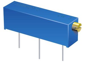 Potencjometr do strojenia cermetalu, 15 zwojów, 20 kΩ, 0,75 W, THT, z boku, 3006P-1 Bourns 3006P-1-203LF  20 kΩ THT  1 szt.