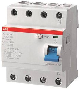 Wyłącznik różnicowoprądowy ABB 2CSF204101R1630, 4 styki, 63 A, 0.03 A, 230 V