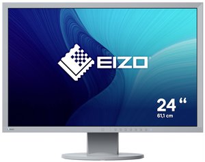 EIZO EV2430-GY Monitor  EEK E (A - G) 61.2 cm (24.1 cal) 1920 x 1200 px 16:10 14 ms VGA, DVI, DisplayPort, Audio-Line-in, słuchawki (jack 3,5 mm), USB 2.0 LCD (IPS)