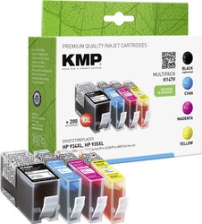 KMP atrament Combi-Pack zamiennik Zamiennik HP 934XL, 935XL, X4E14AE, C2P23AE, C2P24AE, C2P25AE, C2P26AE Czarny, Cyjan, Magenta, Żółty H147V 1743,0050