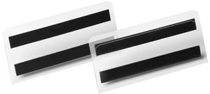 Kieszeń na etykiety DURABLE HARD COVER magnetyczna 150 x 67 mm, przezroczysta, 119619 Torba do znakowania   (S x W) 150 mm x 67 mm    10 szt.