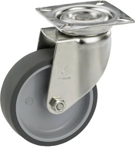 Rolka do sprzętu z bieżnikiem TPE i łożyskiem ślizgowym Rolka do urządzenia dörner + helmer 770160 1 szt.