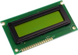 Wyświetlacz LCD Display Elektronik DEM16217SYH  żółto-zielony 16 x 2 Pixel (S x W x G) 84 x 44 x 6.5 mm