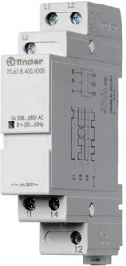 Przekaźnik monitorujący Finder 70.61.8.400.0000, 400 V/AC, 6 A, 1 szt.