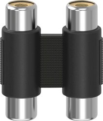 Przejściówka, adapter Cinch Hama 00205181, [1x złącze żeńskie RCA/cinch - 1x złącze żeńskie RCA/cinch]