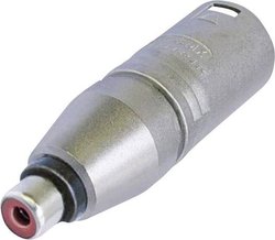 Adapter XLR NA2MPMF złącze męskie XLR - złącze żeńskie RCA/cinch Neutrik NA2MPMF 1 szt.