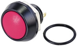 Przycisk TRU COMPONENTS GQ12B-10/J/R/A TC-10091000, 13 mm, 48 V/DC, 2 A, 1 szt.