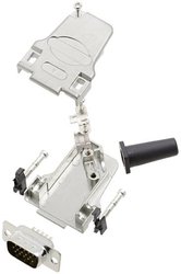 Zestaw listew męskich D-Sub TRU COMPONENTS TCD45ZF09HDP15K 7708744, rzędy: 3, styki: 15, 45 °, 1 szt.