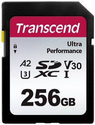 Karta pamięci SDXC Transcend TS256GSDC340S, 256 GB, A1 Application Performance Class, A2 Application Performance Class, v30 Video Speed Class, UHS-Class 3, 160 MB/s / 90 MB/s