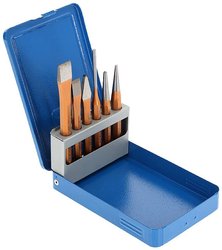 106 D - GEDORE - 6-częściowy zestaw narzędzi w metalowej walizce na zawiasach Gedore 106 D 8725710, 1 zest.