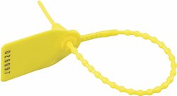 Plomba przeciągana Robo-lock serii RL (L1 x B1 x L2 x B2) 33 x 29 x 260 x 4 mm RL350-PE-RD-M0 Kolor producenta: żółty HellermannTyton 142-73614 1 szt.