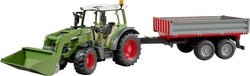 Brother 02182 Fendt Vario 211 z ładowaczem czołowym i przyczepą ze ścianą boczną