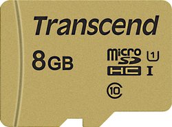 Karta pamięci microSDHC Transcend Premium 500S, 8 GB, Class 10, UHS-I, UHS-Class 1