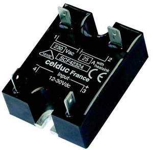 Przekaźnik SSR celduc® relais TC-GSR-1-25DD Przełączanie w punkcie zero 1 szt.