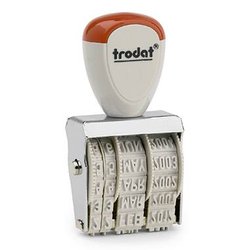 Trodat Pieczątka datująca CLASSIC 1020 35 x 5 mm (szer. x wys.) srebrny Pieczątka datująca Trodat CLASSIC 1020 54223, 1 szt.