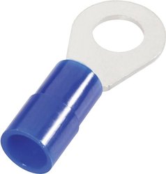 Końcówka oczkowa  Maksymalne pole powierzchni przekroju=16 mm² Ø otworu=5.3 mm Izolowane częściowo niebieski Cimco 180080 1 szt.