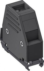 Obudowa złącza D-SUB Deltron Connectors DCE 15, tworzywo sztuczne, 180 °, 45 °, 1 szt.