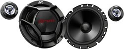 Głośniki samochodowe JVC CS-DR1700C 2-drożne, okrągłe, 4 sztuki Głośnik samochodowy JVC CS-DR1700C, 360 W, 88, 4 Ω, 1 zest.