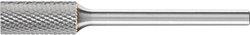 Frez z węglika wolframu, cylindryczny, bez ząbkowania czołowego 6x13 mm, trzpień ø 3 mm, ząbkowanie 4 do uniwersalnych zastosowań Frez PFERD ZYA 0613/3 MICRO 21201473, 6 mm x 43 mm , 1 szt.