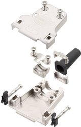 Obudowa złącza D-SUB encitech DTZF09-RG-M3-K 7960-5205-01, odlew cynkowy, 180 °, 1 szt.