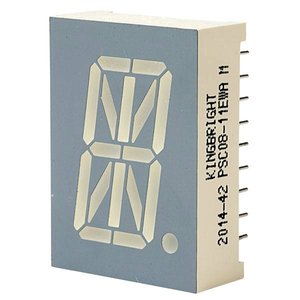 Kingbright PSC08-11EWA 20.3mm High Efficiency Red Starburst Display Cathode Wyświetlacz 7 segmentowy Kingbright PSC08-11EWA czerwony