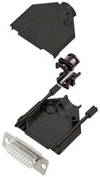 Zestaw listew żeńskich D-Sub encitech DTZK15-BK-HDS26-W-K 6355-8102-12, rzędy: 3, styki: 26, 180 °, 1 szt.