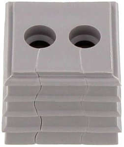 Element uszczelniający CONTA-CLIP KDS-DE 2X5-6 GR 28596.6, (D x S x W) 20.3 x 20.3 x 17.7 mm, termoplastyczny elastomer, 10 szt.