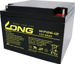 Akumulator ołowiowy Long WP26-12 WP26-12, AGM, 12 V, 26 Ah
