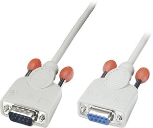 Przedłużacz szeregowy LINDY 31519, [1x złącze męskie D-SUB 9-pin - 1x złącze żeńskie D-SUB 9-pin], 2.00 m