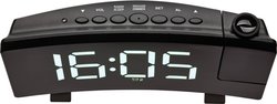 Budzik TFA Dostmann Radio-Projektionswecker mit USB-Ladefunktion 60.5015.02, czarny