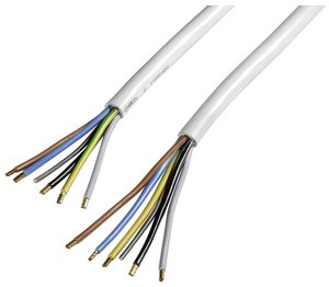 Kabel zasilający kuchenkę elektryczną o długości 1,5 m, kolor biały Kabel Xavax 00220796, 1.50 m, biały