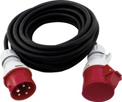 REV 006310 zasilanie przedłużacz  16 A czarny 10.00 m H07RN-F 5G 1,5 mm²