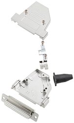 Zestaw listew żeńskich D-Sub encitech DTSL25-SJSRG-S-HDS44-W-K 6355-8092-13, rzędy: 3, styki: 44, 45 °, 1 szt.