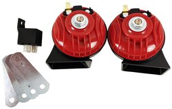 Nostalgia 2-tonowe rogi czerwone Fanfary elektryczne 2-tonowe