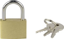 Kłódka mosiężna Mannesmann 413-25, 25 mm, mosiądz, z zamkiem kluczykowym