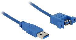 Przedłużacz USB 3.2 Gen 1 (USB 3.0) Delock 85112, [1x złącze męskie USB-A 3.2 (USB 3.0) - 1x złącze żeńskie USB-A 3.2 Gen 1 (USB 3.0)], 1.00 m, niebieski