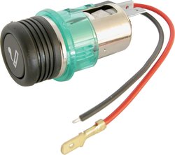 Zapalniczka z zielonym świecącym pierścieniem HP Autozubehör 28100  12 V