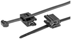 Opaska kablowa z klipsem HellermannTyton T50ROSEC5A-PA66W-BK (100) 156-03219, 200 mm, poliamid 6.6, 100 szt.