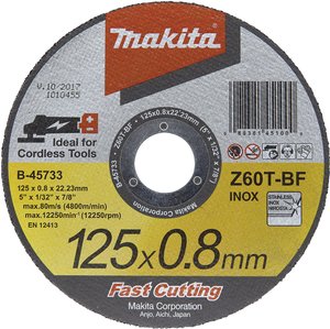 Tarcza tnąca prosta Makita  B-45733 125 mm 1 szt.
