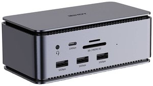 Stacja dokująca USB-C® LINDY Stacja dokująca USB-C® DST-Pro USB4   zintegrowany czytnik kart, zasilanie USB-C®